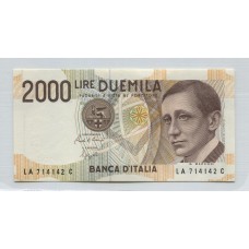 ITALIA 2000 LIRAS BILLETE SIN CIRCULAR, UNC